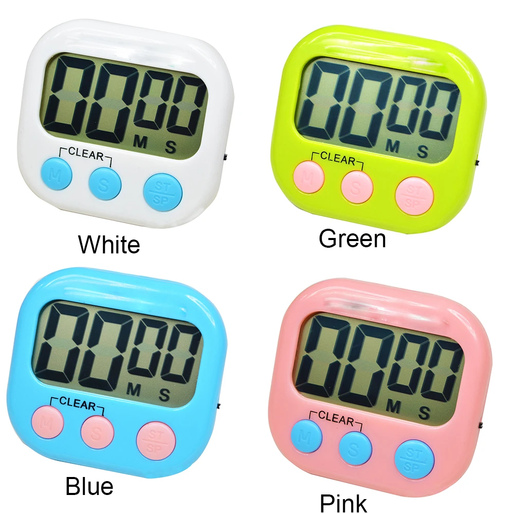 Цифровой кухонный таймер большой ЖК дисплей большая цифра Громкая сигнализация