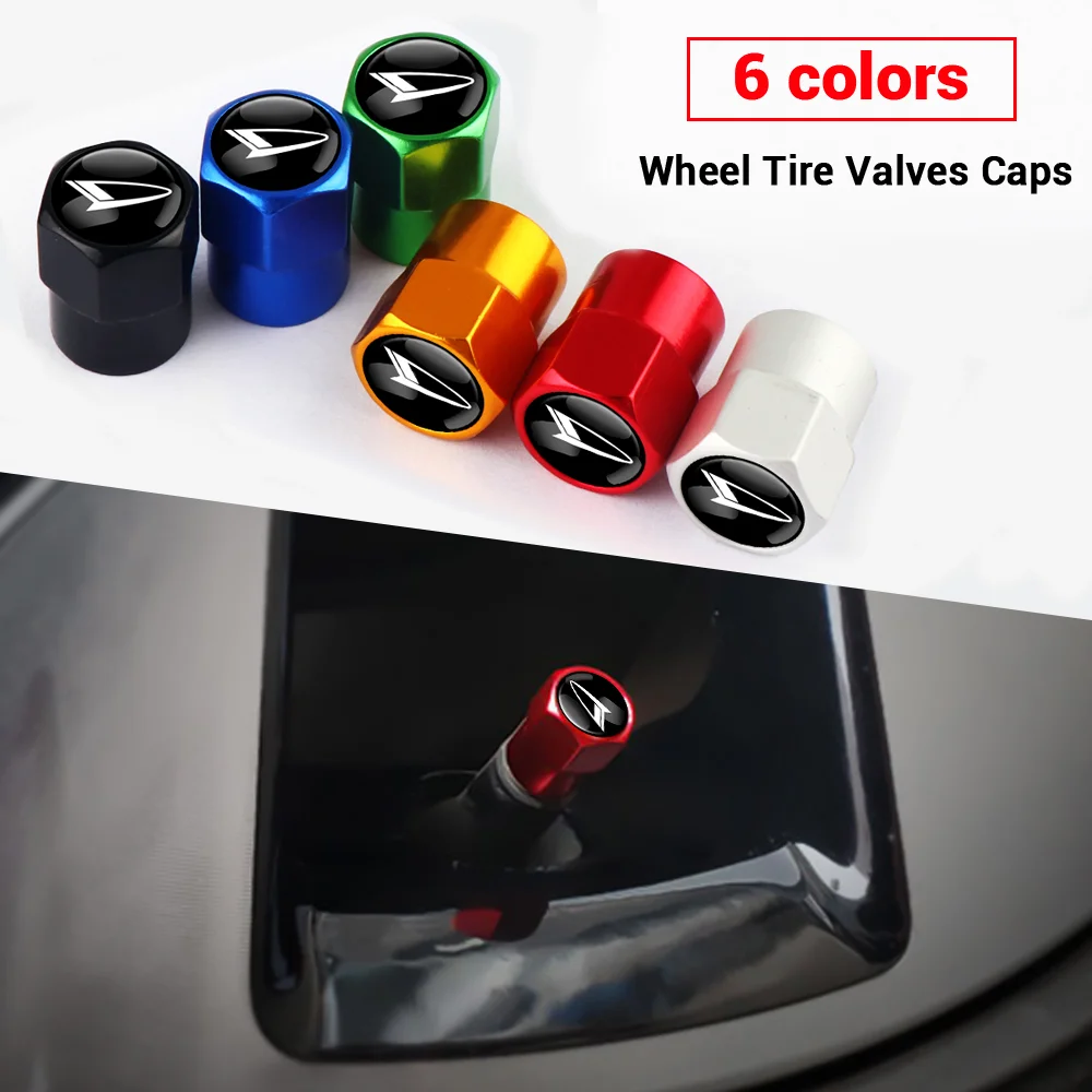 4 шт. Металлические колпачки клапанов на колеса автомобиля водонепроницаемые для