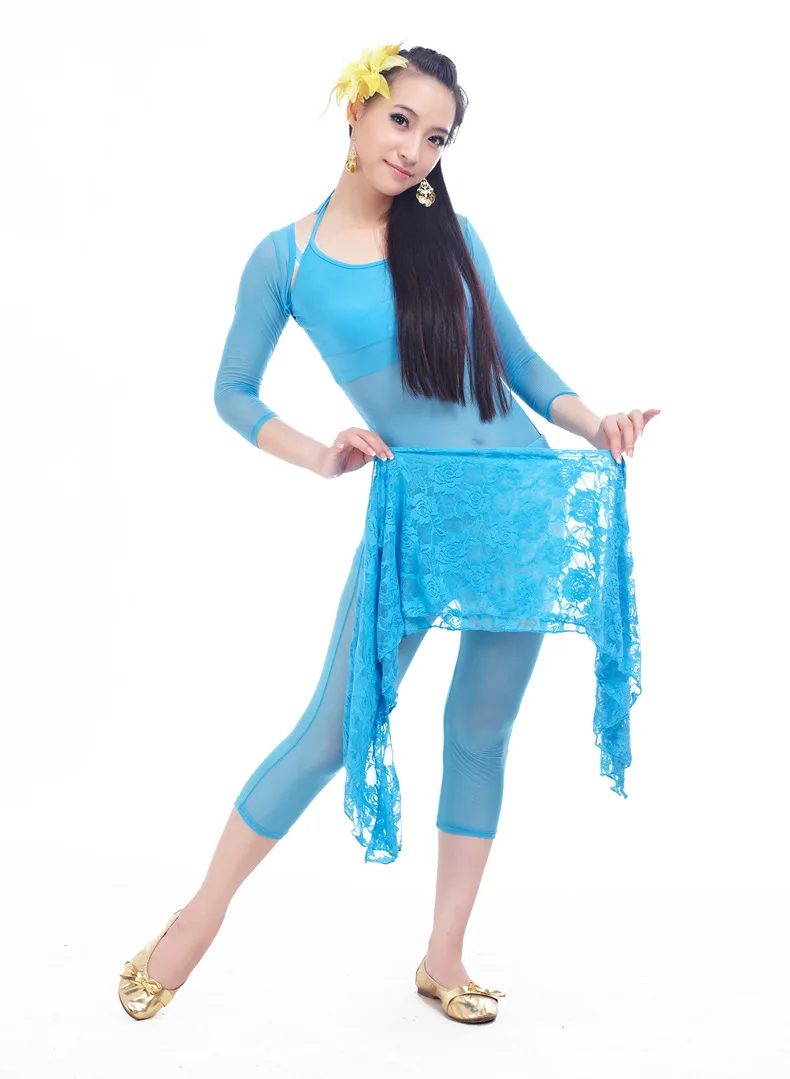 Женский костюм для танца живота кружевной набедренный шарф с цепочкой на талию