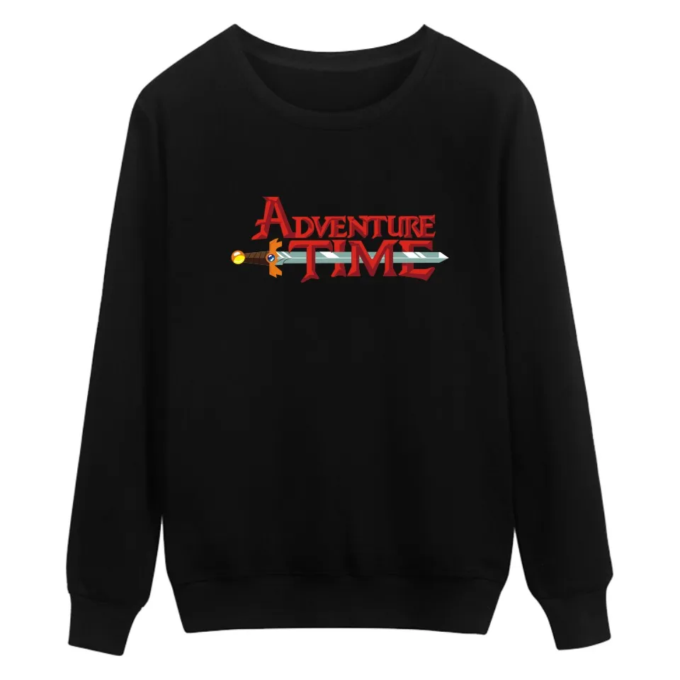 Толстовка с капюшоном изображением лица Финна и Джейка из мультфильма