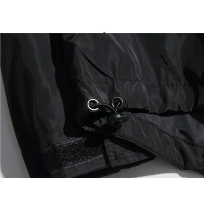 

Mens Wind-proof Hooded Pullover Hoodies Pockets Harajuku style Printed Sweatshirts Casual Hip Hop Loose Riobbon Jacket