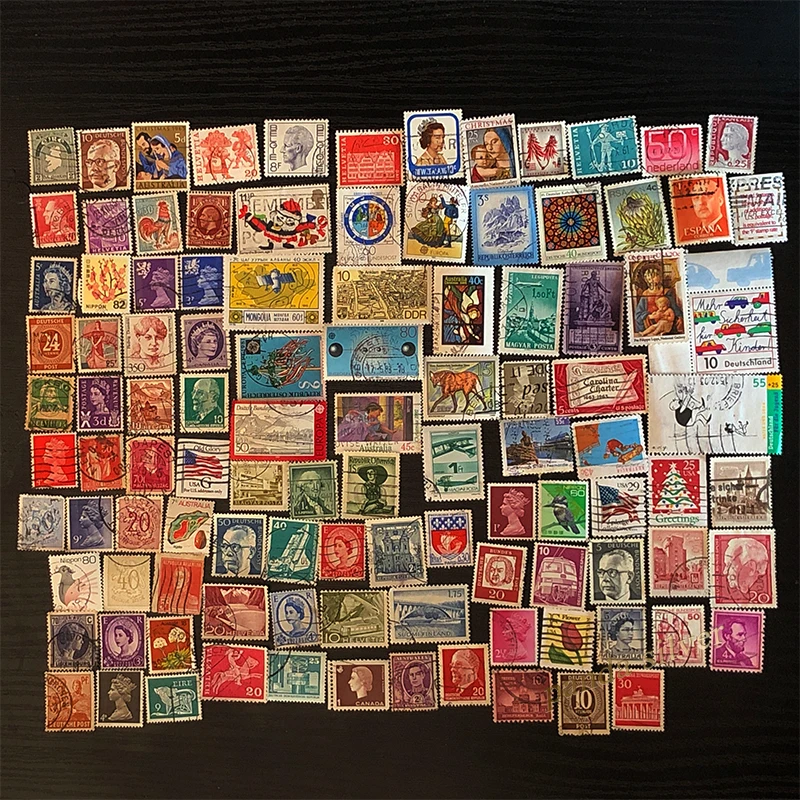 100 / 200 шт/партия разные Почтовые марки из мира смешанные комплектов/партия б/у со