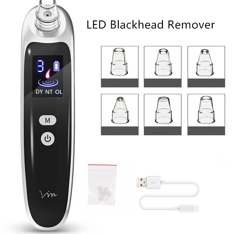 

Suction Face Nose Blackhead Remover Vacuum Cleaner Black Dot Deep Pore Vacuum Suction Pore Cleaner Pimple Acne Removal Tool