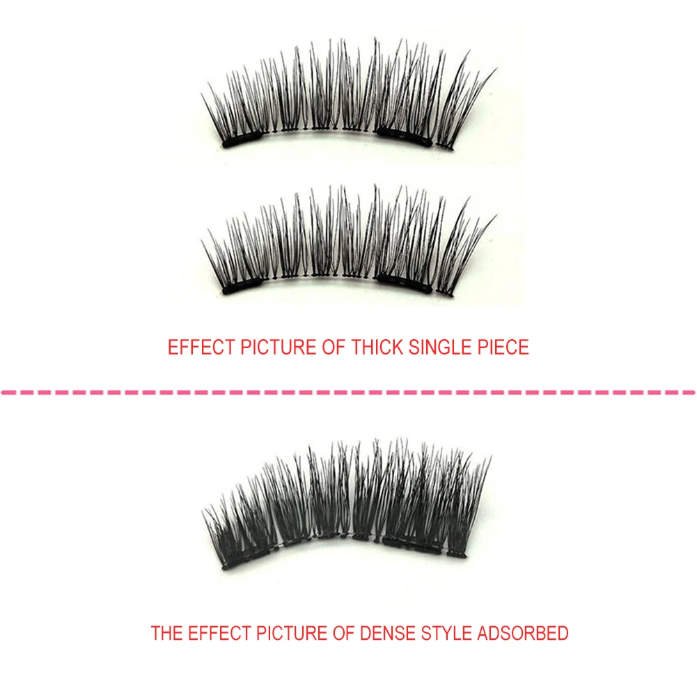 Магнитный ресницы бигуди Набор накладные клип комплект натуральные густые для