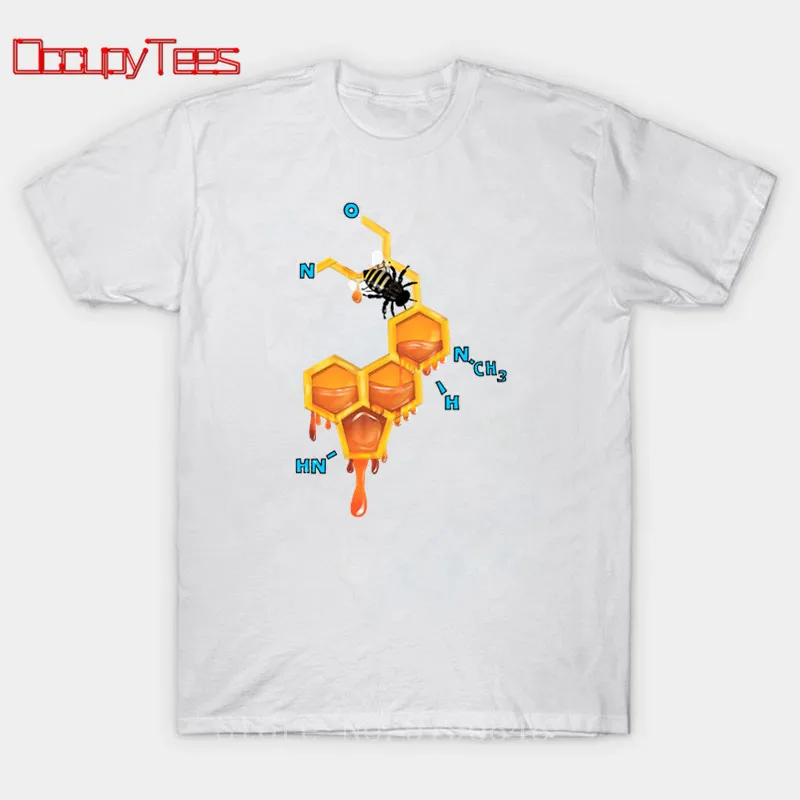 Мужская футболка LSD с изображением пчелы модные топы математической формулой