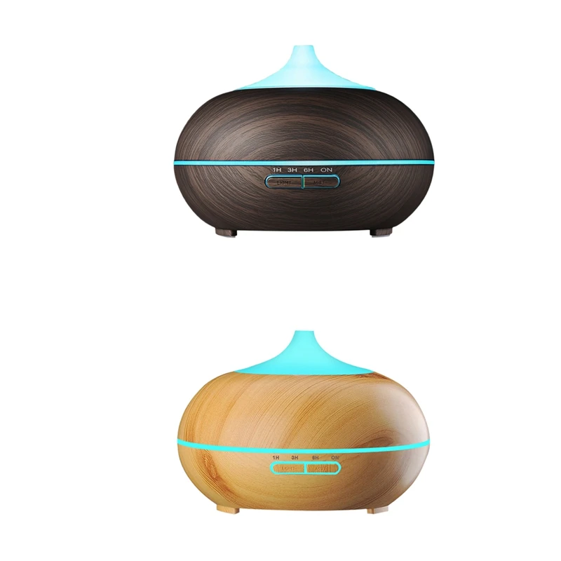 

550ML ligent Ultrasonic Air Humidifier, Remote Control Essential Oil Diffuser with 7 LED Mood Lights US Plug