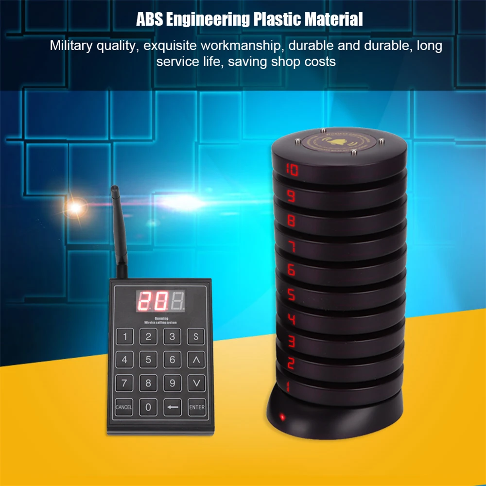 Ресторан пейджер Беспроводная система вызова официанта гость ожидания приемник