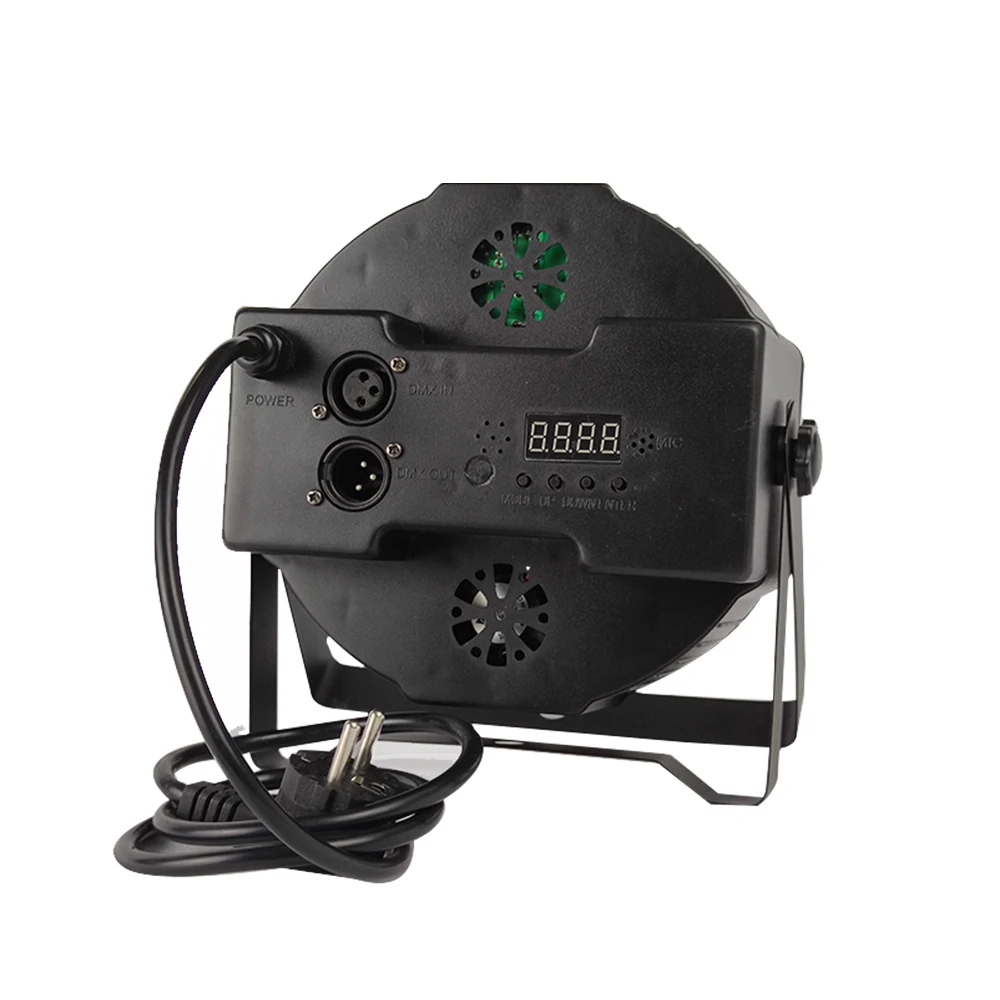 6 в 1 светодиодные лампы RGBWA + UV 12x18 Вт плоские dmx512 освещение для дискотеки