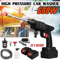 600w 24v wireless car washer cleaner portable handheld car wash water gun high pressure washer foam generator for makita battery