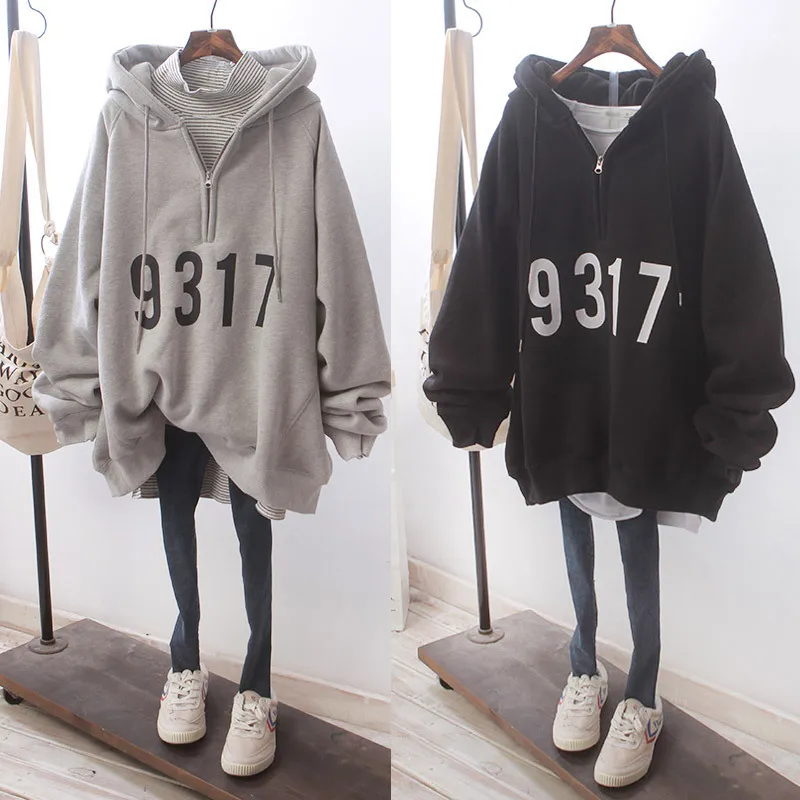 

WFFSweater spring autumn new Hoodie women's trend printing fashion show slim loose oversized Sweatshirt streetwear goth hoodies