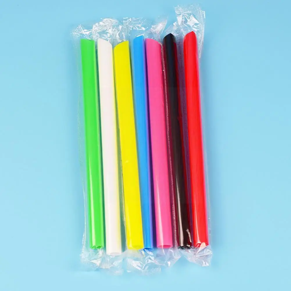 

50pcs Disposable Jumbo Colored Straw Pearl Milk Tea Tea Juice Bubble Drinking Straw Beverage Party Supplies Straw Disposabl G7t5