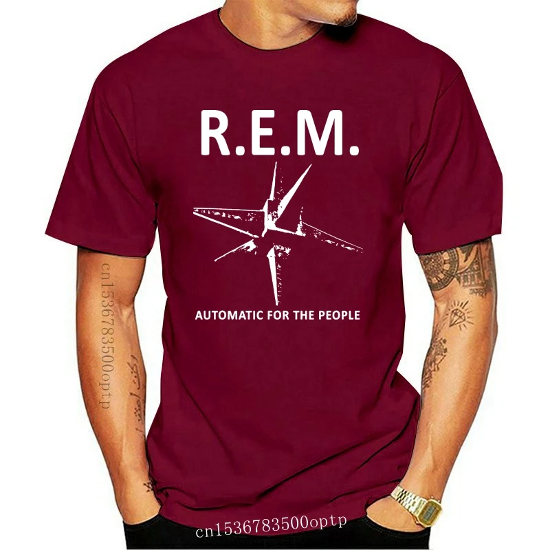 

New R.E.M. Rem Automatic For The People 92 Alternative Rock U2 2021 Grey T-Shirt Fashion Classic Tee Shirt