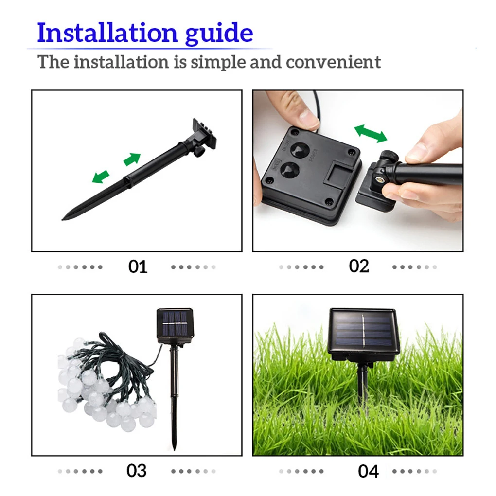 

Светодиодная гирлянда на солнечной батарее, 5 м, 10 м