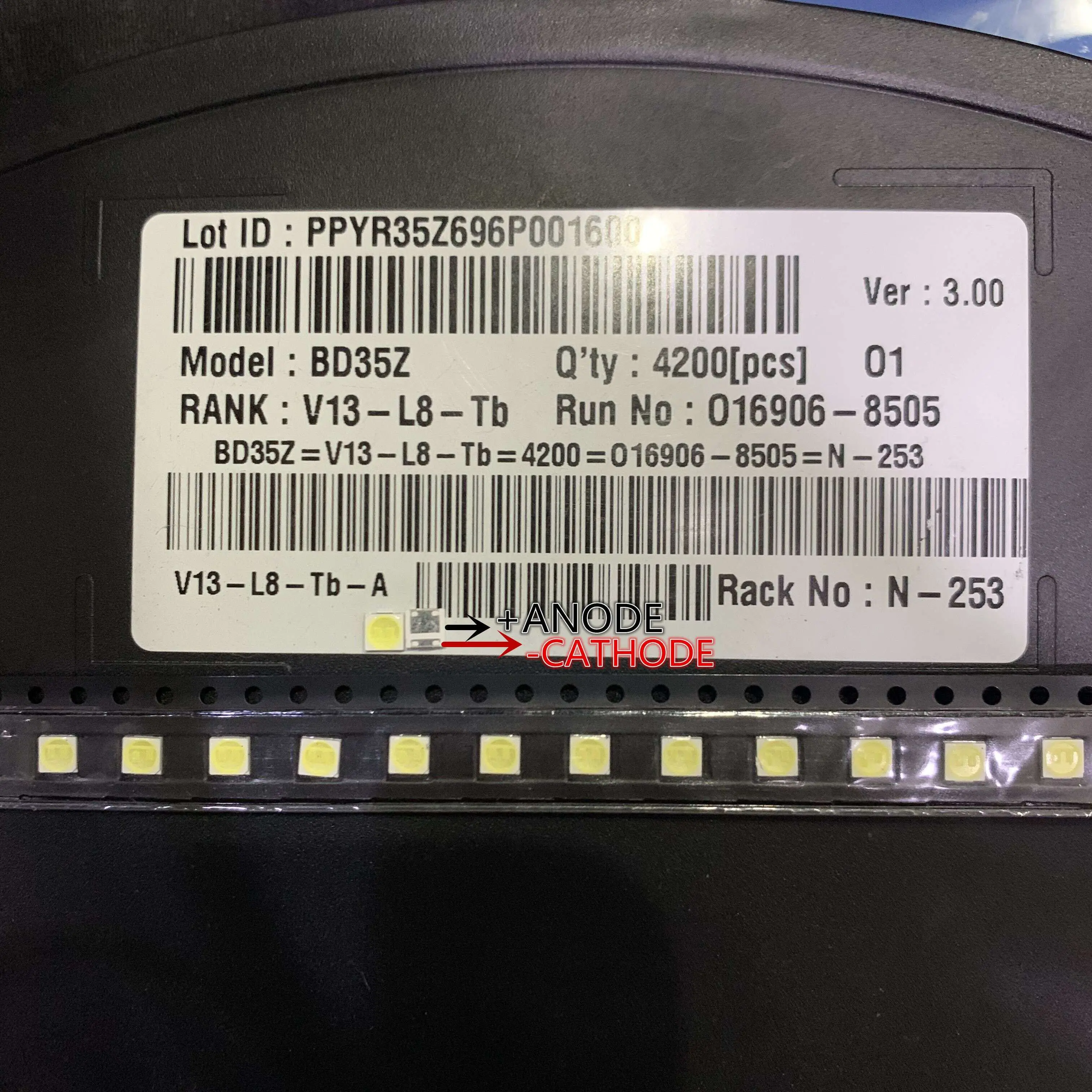 500 шт. для ремонта ЖК телевизора LG светодиодный осветительный прибор подсветки с