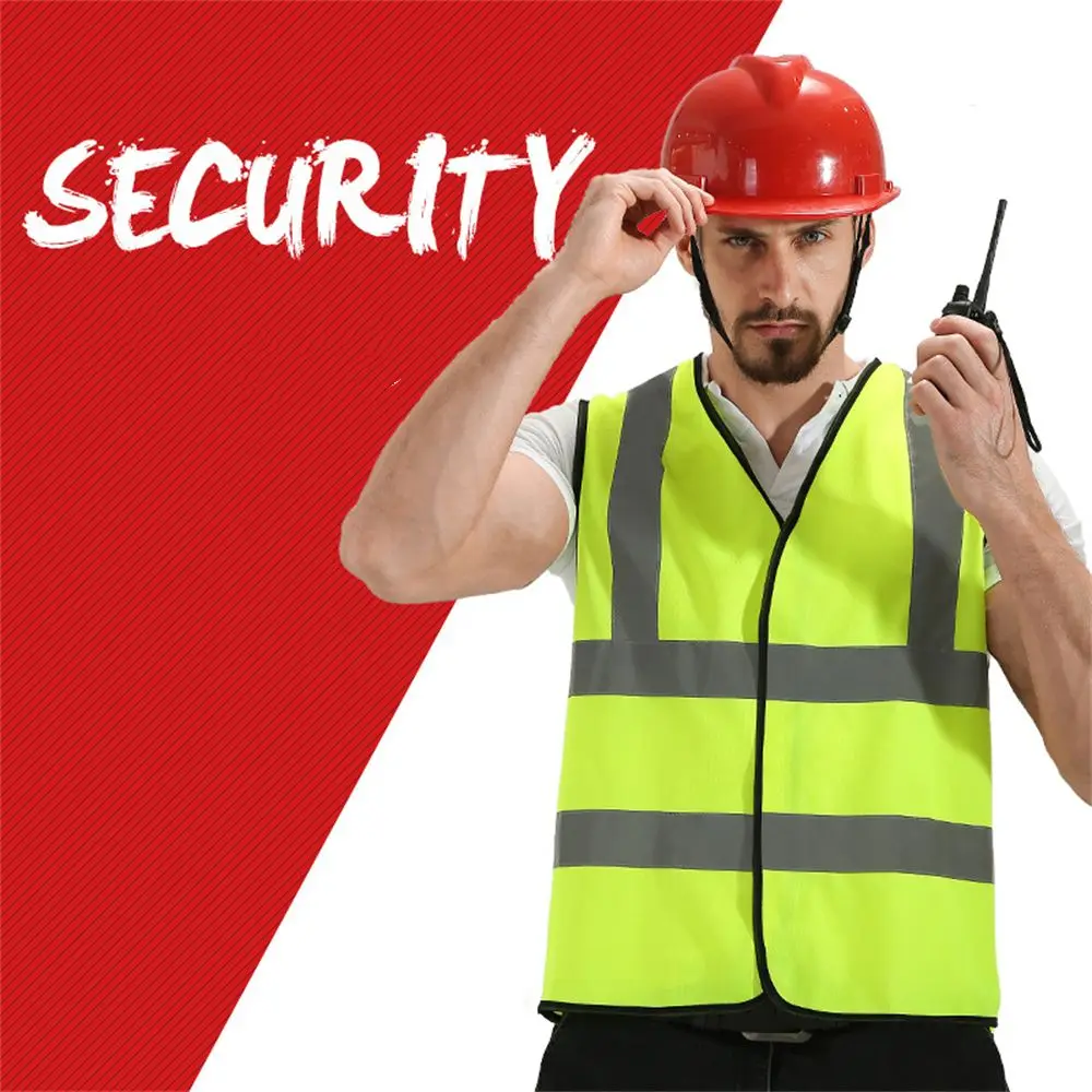 Защитный жилет в полоску стирающийся светоотражающий защитный желтого и