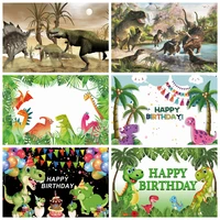 laeacco jurassic world dinosaur safari jungle wild animal birthday party decor poster photo backdrop photography background