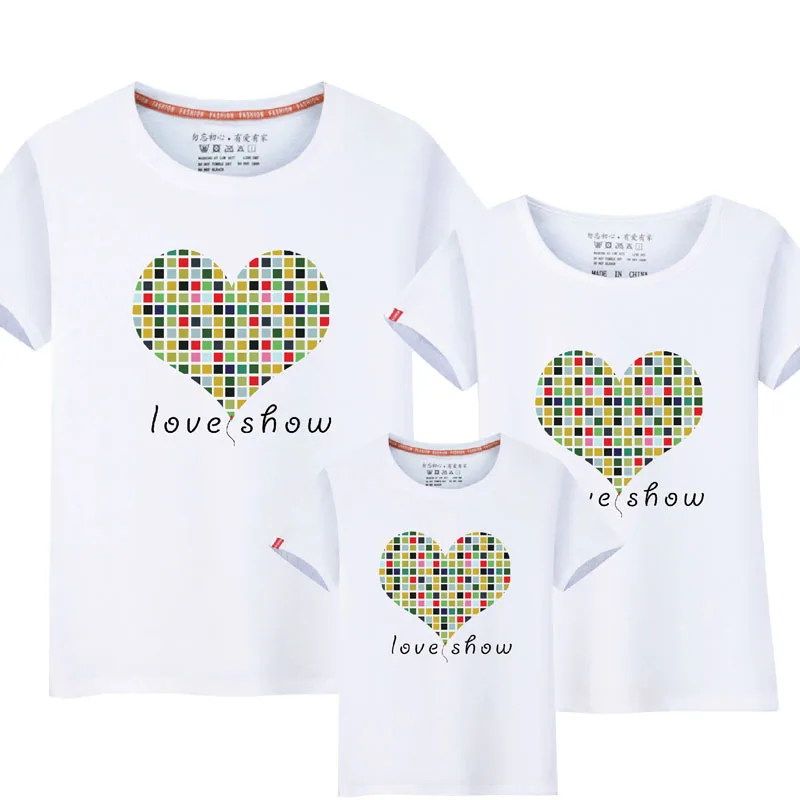 Одежда для родителей и меня одежда папы мамы сына дочки футболка одинаковые