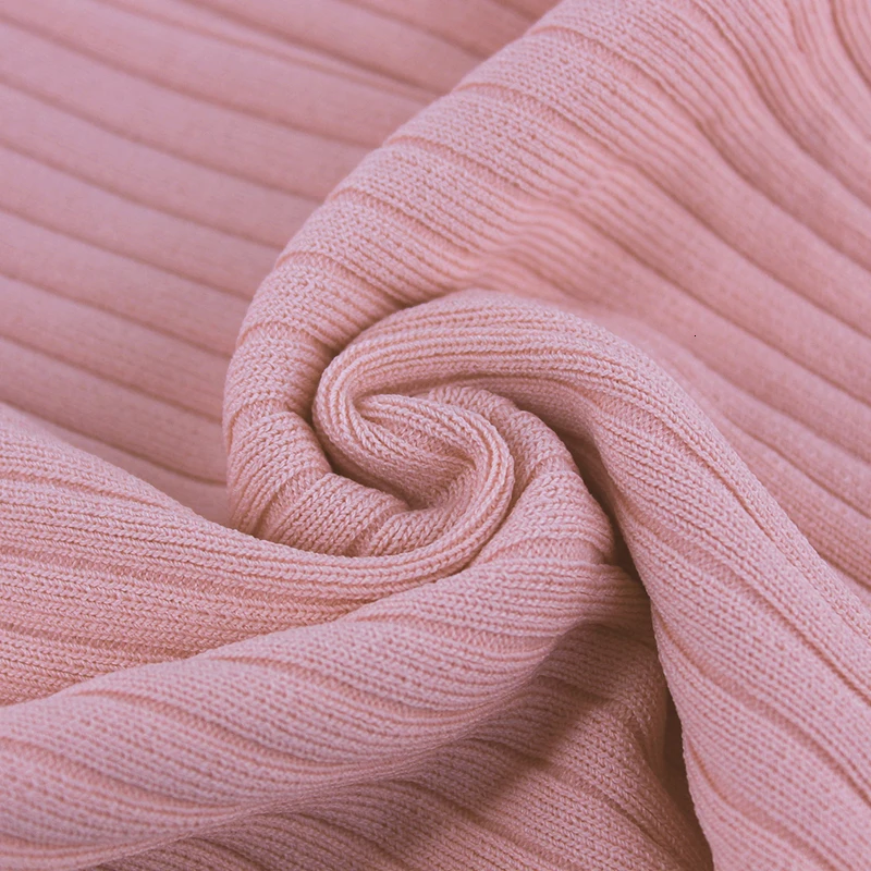 Женское облегающее платье в рубчик с v-образным вырезом и разрезом сзади Длинное