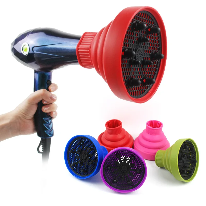 

High Temperature Resistance Hairdryer Diffuser Cover Collapsible Hairdryer Silica Cover Hair Curler Styling Tool