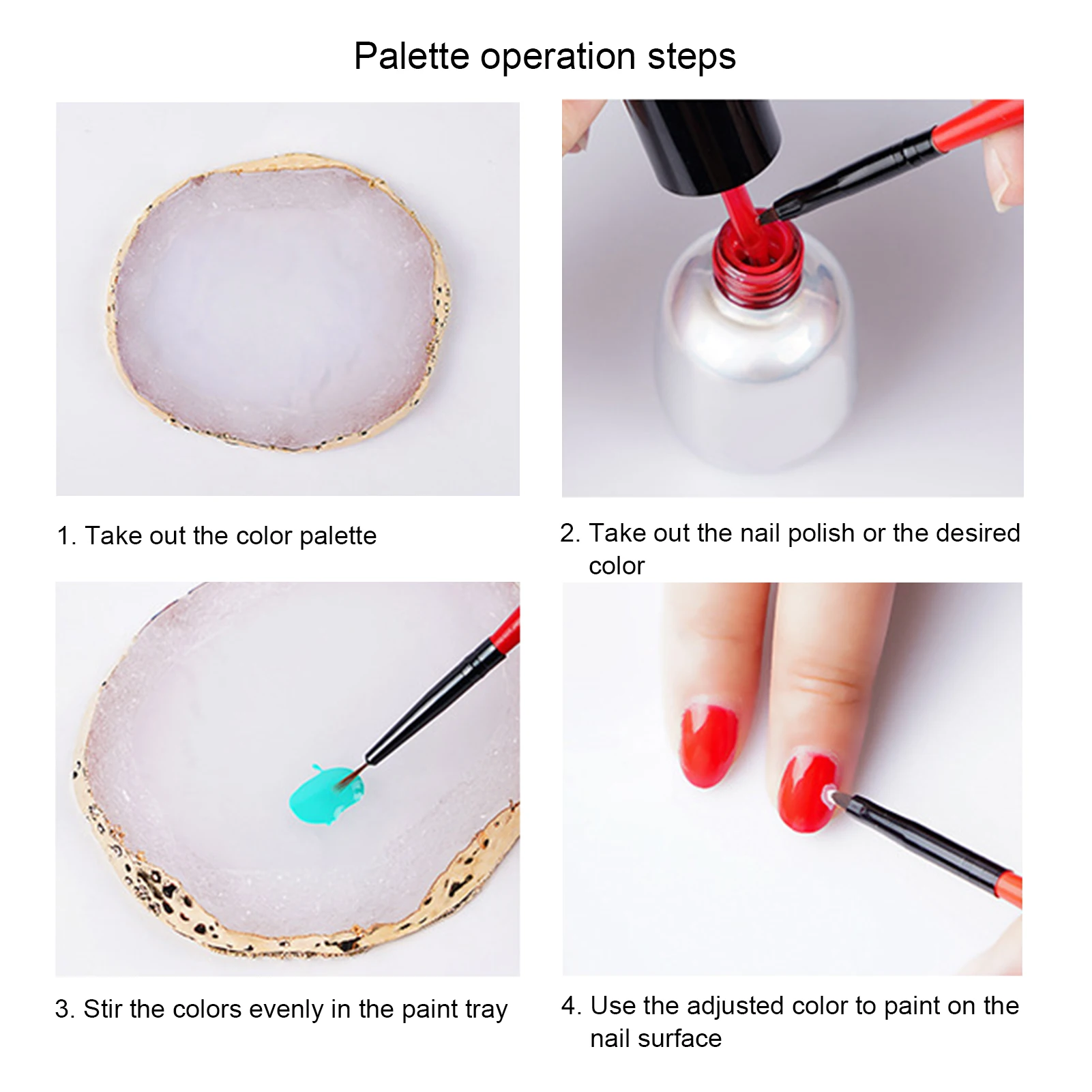 

Resin Jewelry Display Plate Necklace Ring Earrings Display Painted Palette Tray Jewelry Holder Dish Organizer Decoration Jewelry