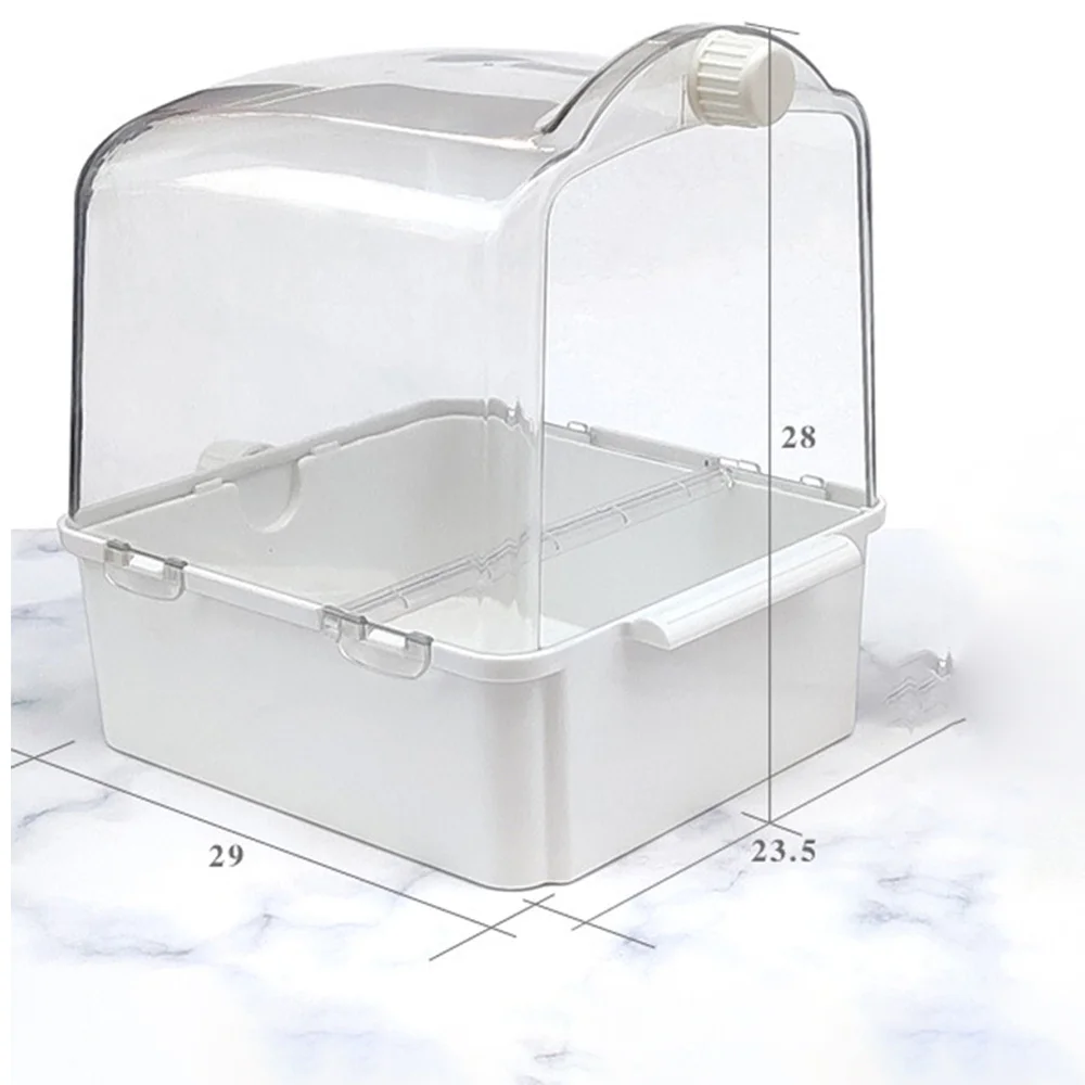 

1Pc Bird Bathtub Parrot Bathing Tub Cockatiel Parakeet Cleaning Basin Pet Supply