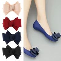 1x ribbon bow shoes clips decorative shoe accessories shoe clip charms buckle