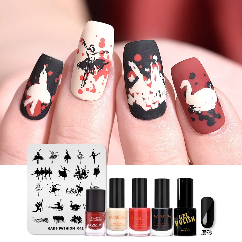set 17 KADS Nail Art штампованные пластины природа Мода серии шаблоны для стемпинга рисунки для маникюра Лак для стемпинга трафарет для штамповки - Цвет: set 17