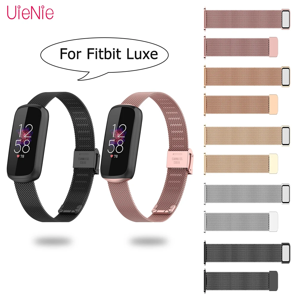 

New Wrist Strap For Fitbit Luxe Metal Watch Band For Fitbit LuxeStainless Steel Bracelet Adjustable Loop Replacement Watch Belt