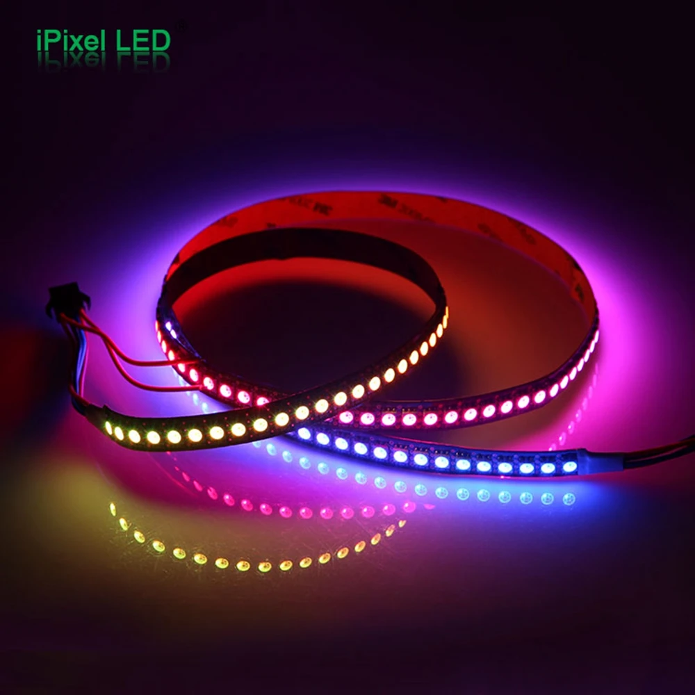 Модифицируемая RGB полноцветная меняющая цвет SK9822 Встроенная IC 144lLeds/метр