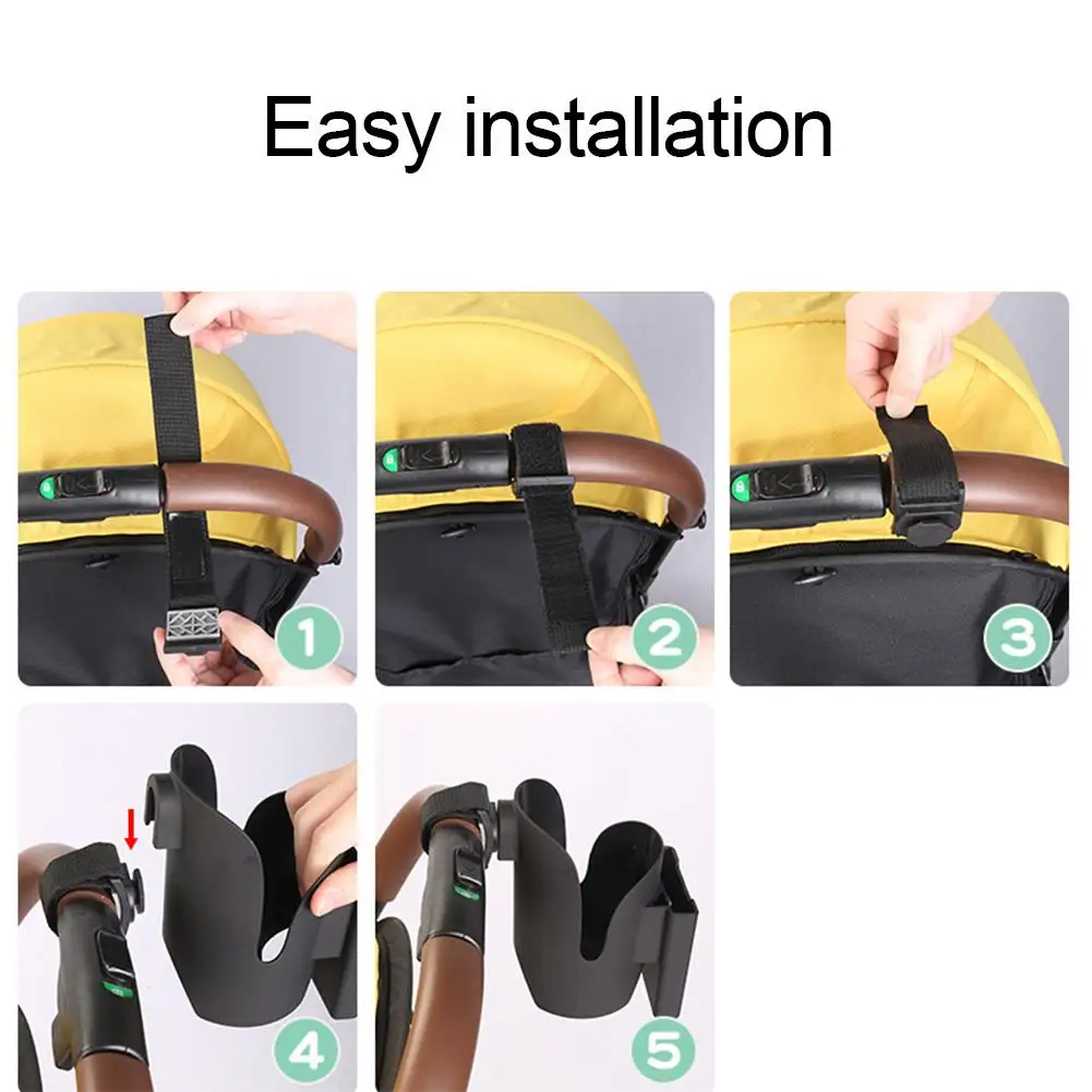 2 in 1 baby stroller cup holder universal multi functional stable placement mobile phone holder baby carriage accessory free global shipping