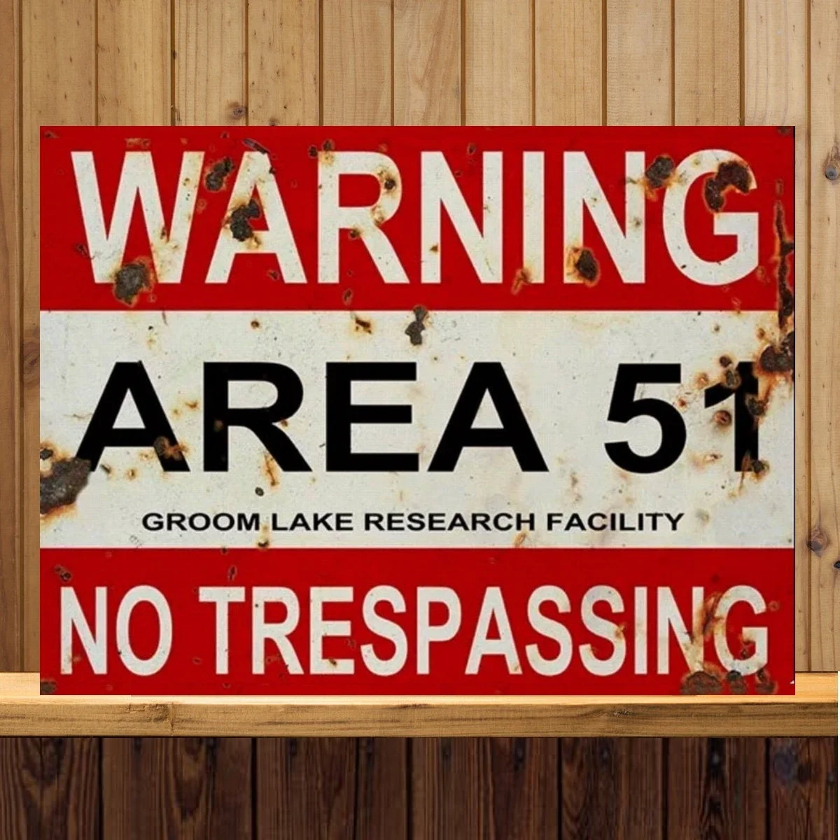 

AREA 51 Metal Sign Tin Sign Metal Decor Metal Art Wall Sign Wall Poster Wall Decor Home Decor Garage Decor