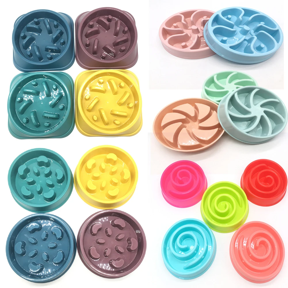 

Dog Bowl Choke Prevention Slow Food Bowl Dog Feeder Bowl Dog Food Anti-overturning Prevent Obesity Healthy Bowl Pet Supplies