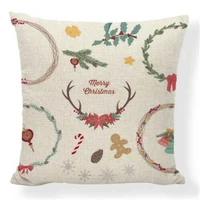 cushion cover truck tree case red christmas cushion linen happy cover pillow throw farm camper comfortable bolster cushion