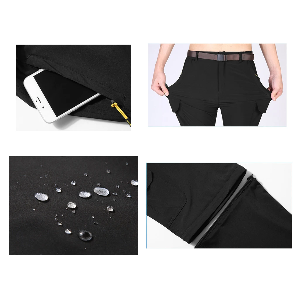 Мужские брюки для рыбалки Facecozy спортивные походов и кемпинга походные шорты