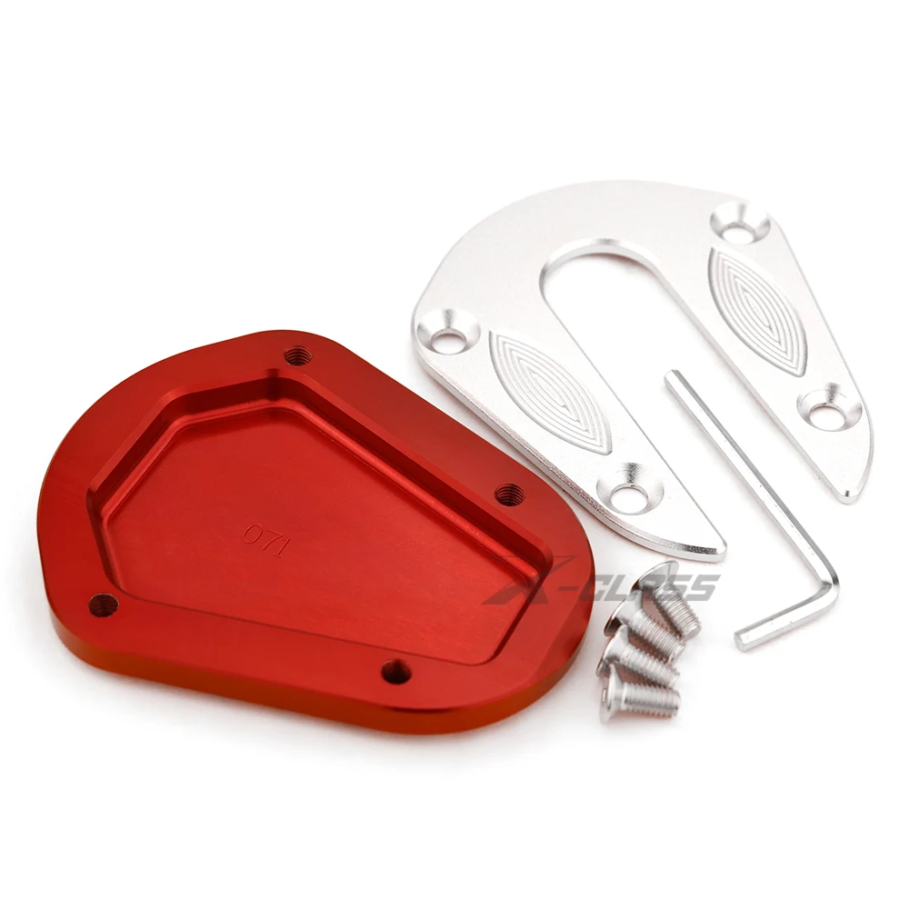 

TRK Motorcycle Side Stand Enlarger Kickstand Enlarge Plate CNC Aluminum Accessories For Benelli TRK 502 502X 2017 2018 2019