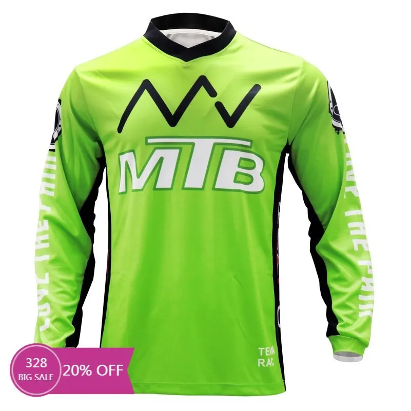 

MTB Hot Sale bicycle downhill jersey Fitness long sleeve Motorcycle Jersey Bike competitive race mountain bike team Shirt Tops