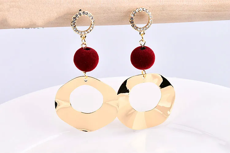 Круглая круглая подвеска из чистой меди с гальваническим покрытием в Корейском