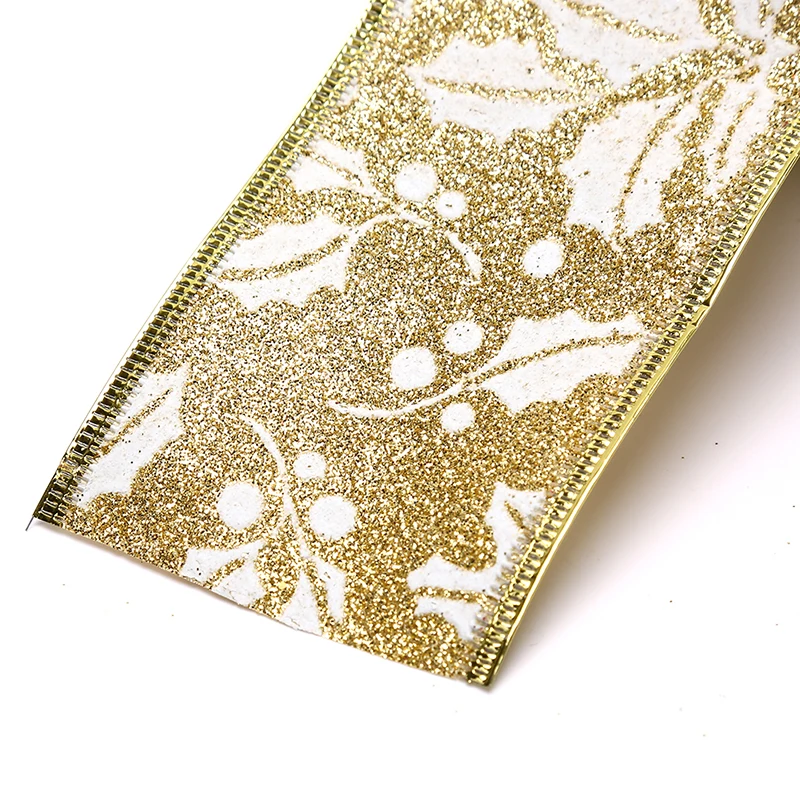 Рождественская лента с принтом праздничное свадебное украшение сделай сам