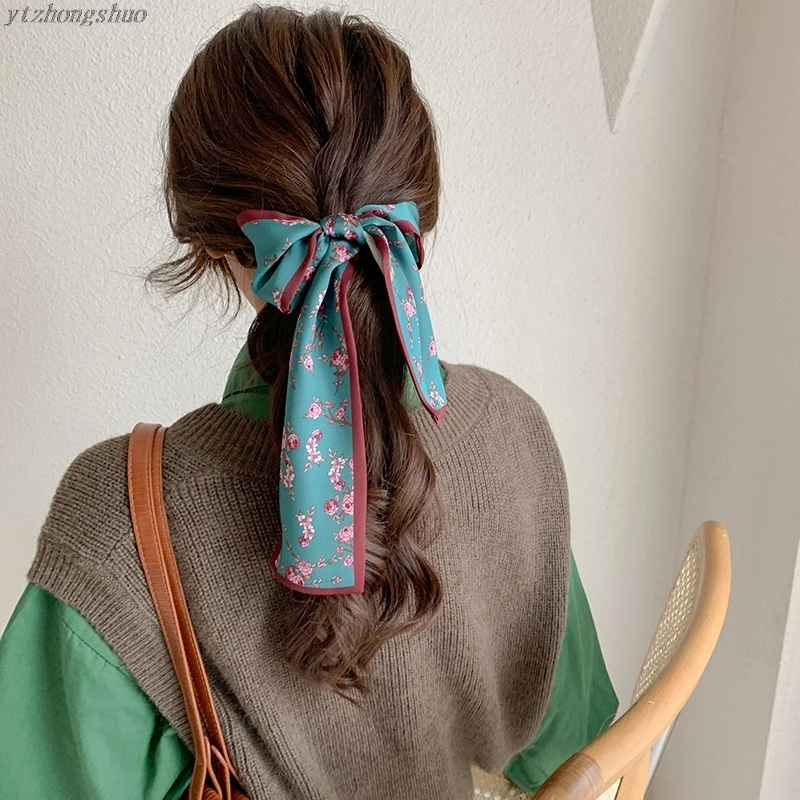 

Long Hair Bows Scarf Headscarf Multifunctional Scarf Bow Tie Hair Hair Accessories for Women Bandana Foe Elastic