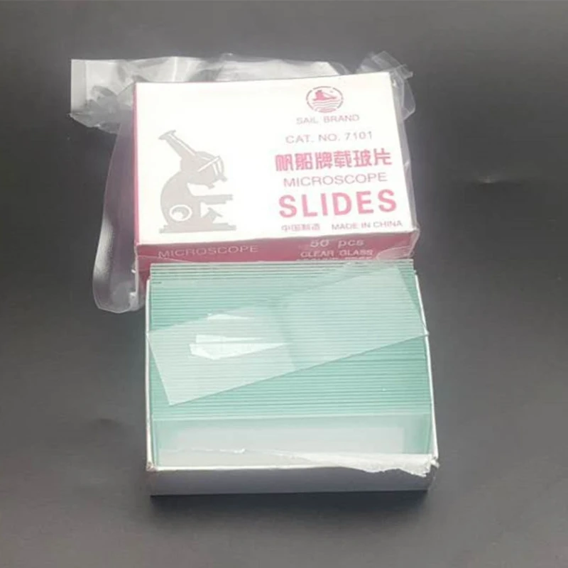 

150pc Microscope Slides and Square Cover Glass for Optical Microscope Glass Slides Reusable Sample Cover Glass