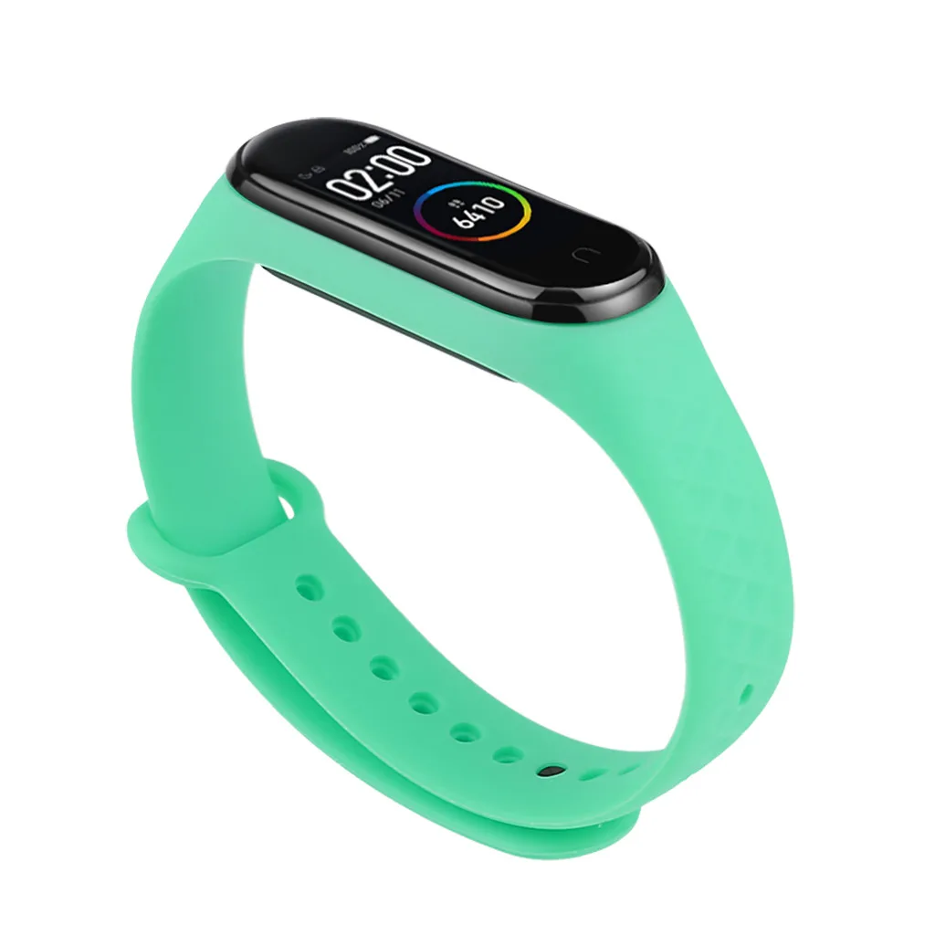 Ouhaobin wrist strap For Xiaomi Mi Band 4 Wristband Replacement Silicone Bracelet for 3 smart watch | Электроника