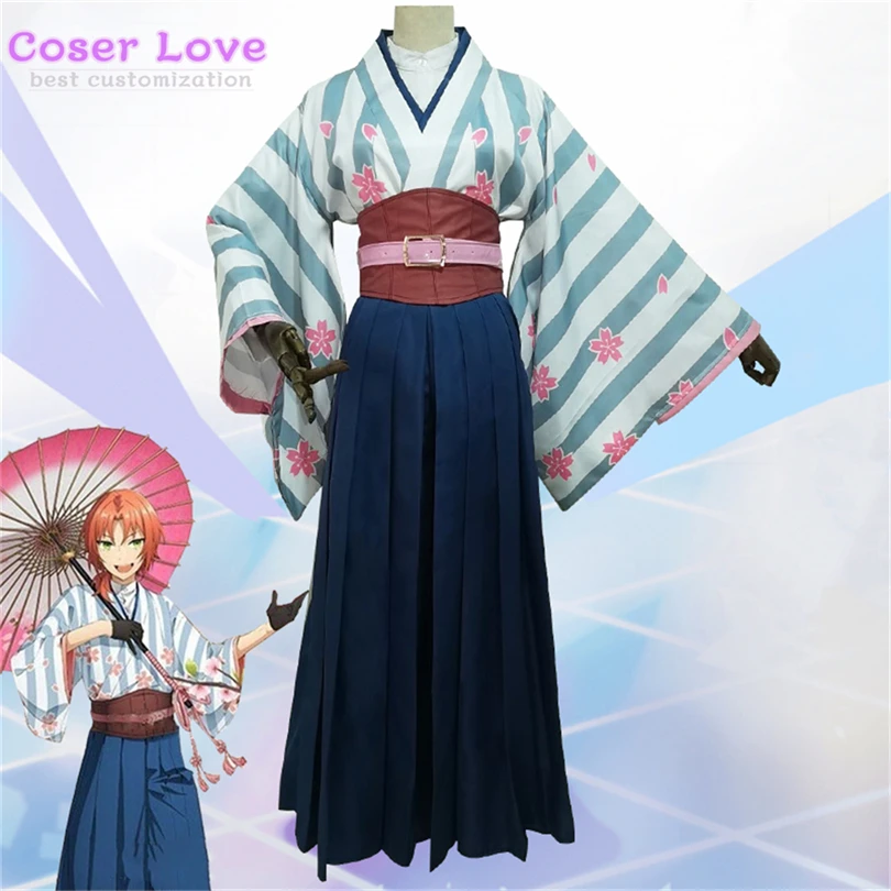 Аниме анимационный ансамбль звезды рыцари сакура кимоно Лев Цукинага Изуми Сена