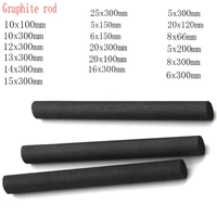 1pc 99 99 high purity black graphite electrode cylinder rods carbon rod stirring rod diameter 5 25mm