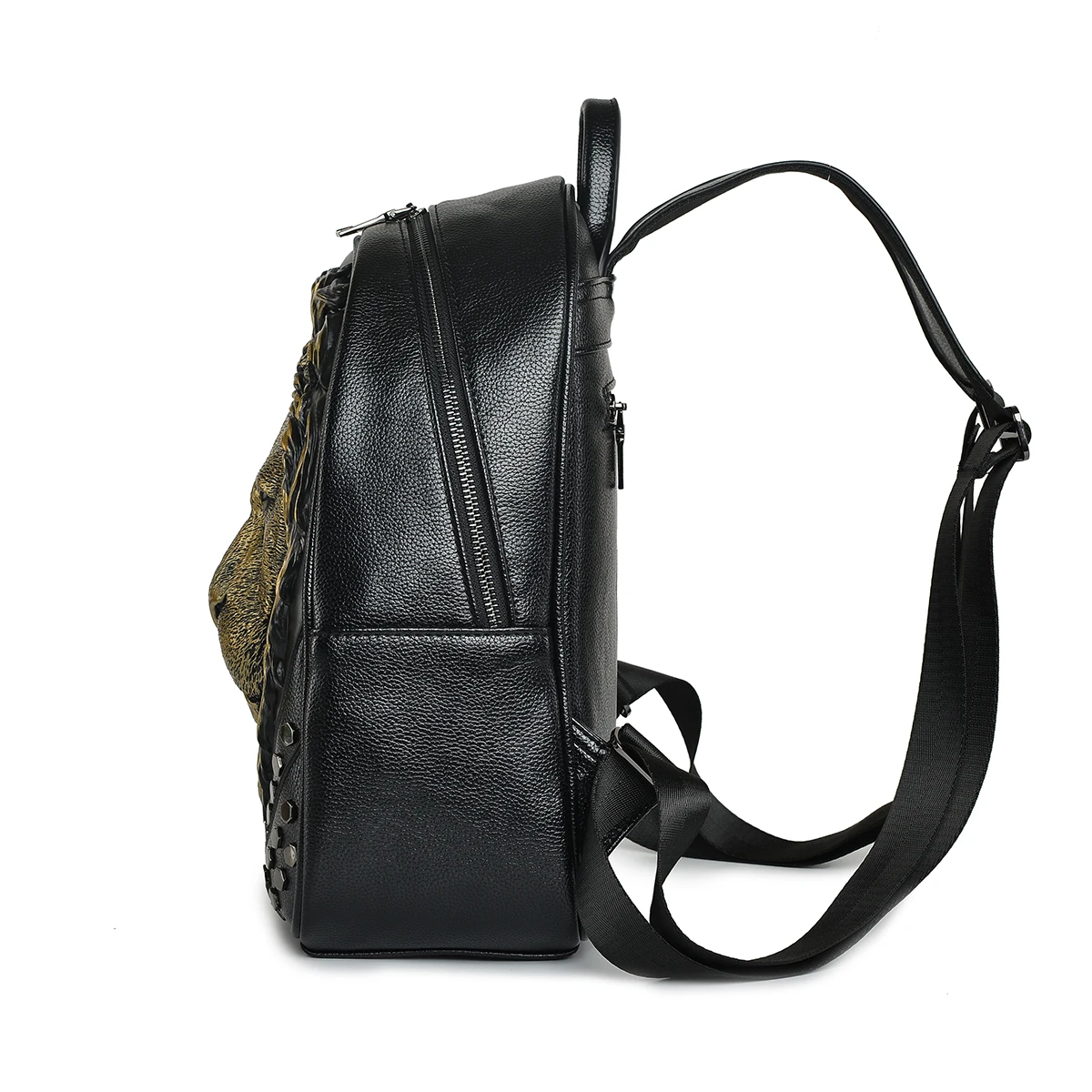 Женский маленький рюкзак из искусственной кожи с 3D тиснением головой льва mochila