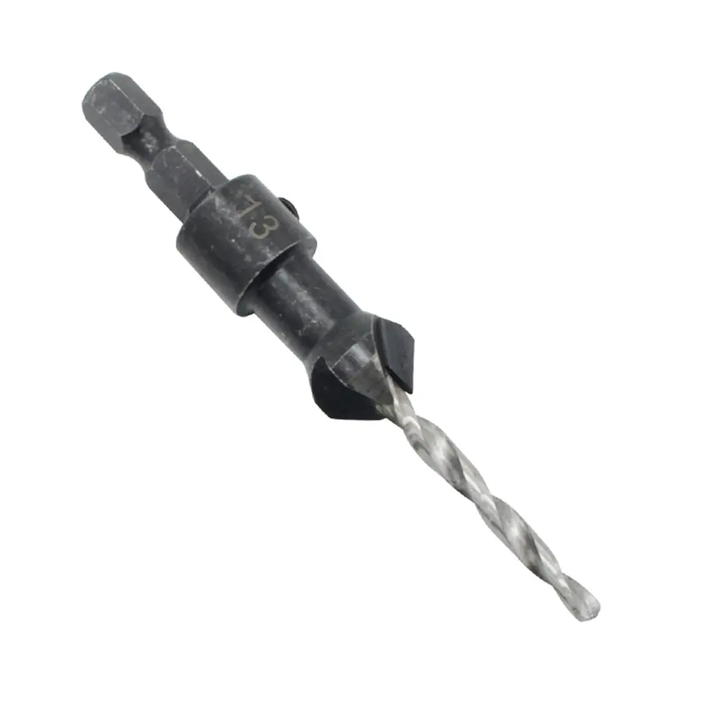 Conical Woodworking Countersink Drill Bit Hex Shank Taper Hole Shaped Opener Set 4Pc | Инструменты