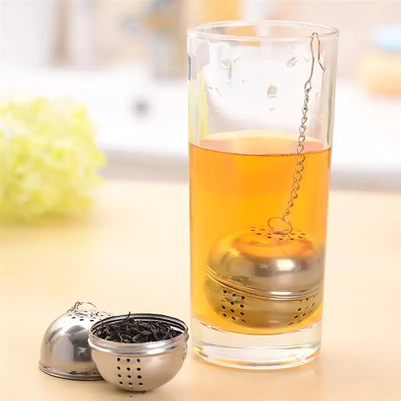 

5PCS Stainless Steel Tea Ball Infuser Loose Leaf Tea Strainer Tea Filter Tea Infuser Perforated Tea Strainer Filter Infuser Tool