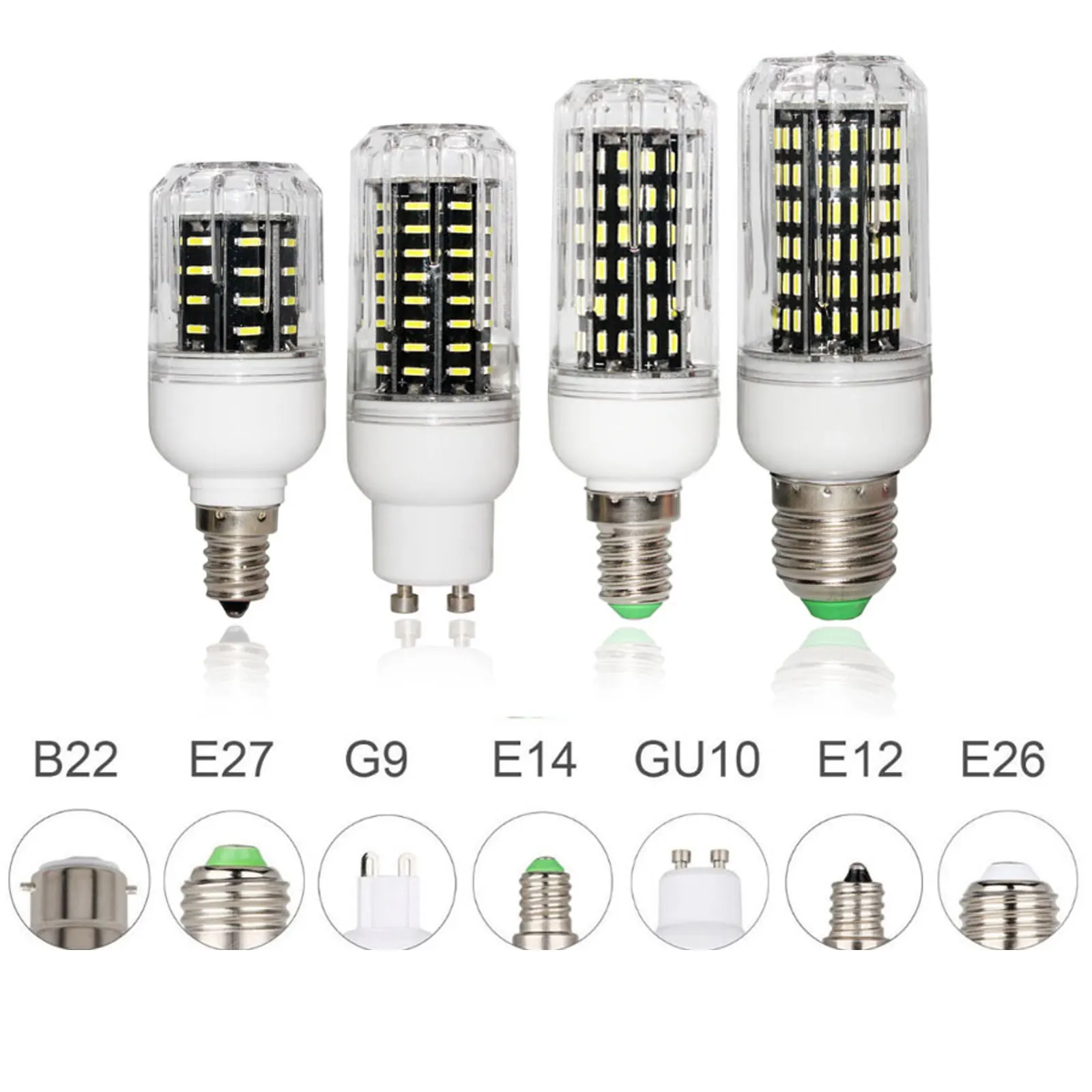 E27 E14 LED Corn Bulb Lamp 4014 SMD Light 10W 20W 25W 30W Lighting 36 72 96 138LEDs Ampoule Led Spotlight Replace Halogen Lamps