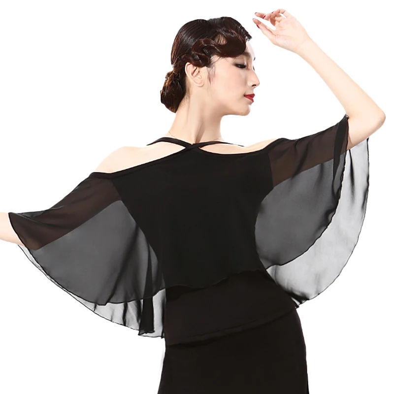 

Сетка для бальных танцев топы латино-американских танцев Практика одежда для сальсы, Дизайнерская одежда костюмы для сцены одежда для танц...