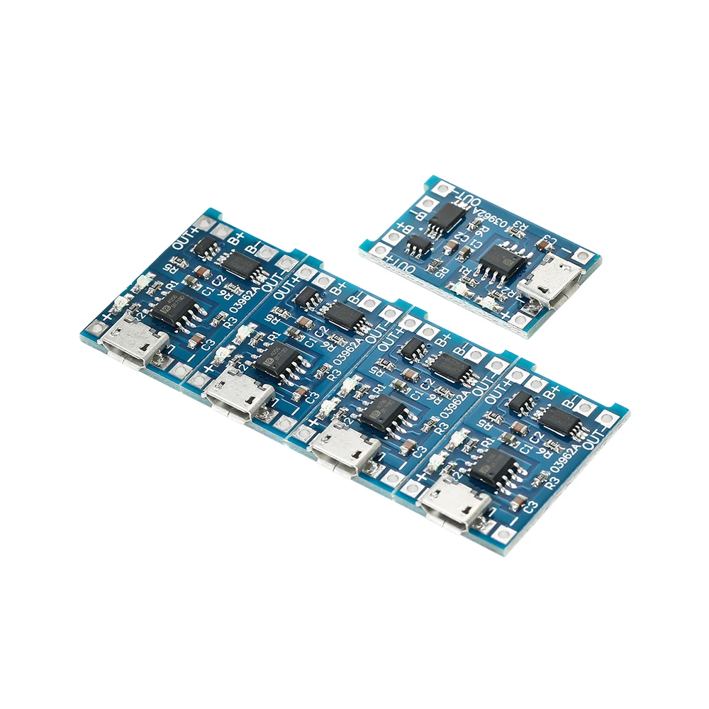 Зарядная плата TP4056 5 шт./10 шт. В 1 А Micro USB 18650 литиевая батарея модуль зарядного