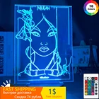 3d Ночник светильник Fa Mulan Mushu Cri-Kee Ночник светильник для детской комнаты декоративный светильник Usb на батарейках ночник 3d иллюзия